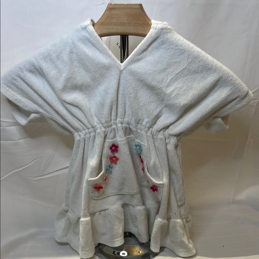 Gymboree White Hooded Towel Dress